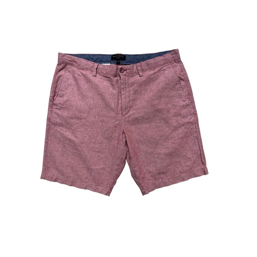 Banana Republic Aiden Linen Blend Shorts Mens 36 9 Inseam Pink